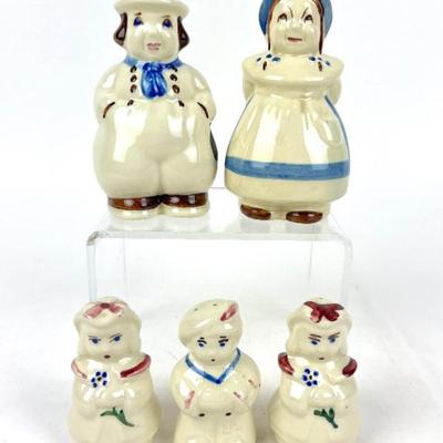 #210 • Shawnee Dutch Salt And Pepper Shakers - 5 Pieces
WWW.LUX.BID