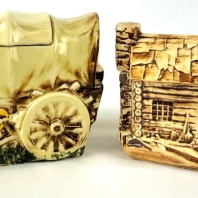 #141 • McCoy Covered Wagon and Log Cabin Cookie Jars
WWW.LUX.BID