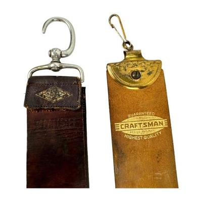 #299 • Two Antique Barber's Razor Double Strops Early 1900s
WWW.LUX.BID
