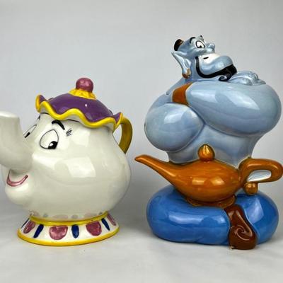 #96 • Treasure Craft Disney Mrs. Potts and Genie Cookie Jars
WWW.LUX.BID