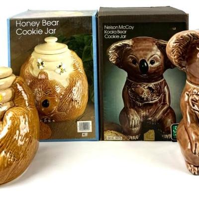 #175 • McCoy Honey Bear and Koala Bear Cookie Jars
WWW.LUX.BID