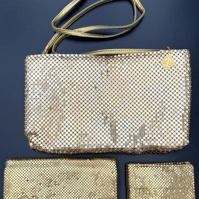 #228 • Whiting & Davis International Golden Metal Mesh Purse and 2 Gold Mesh Wallets - 3 Pieces
WWW.LUX.BID