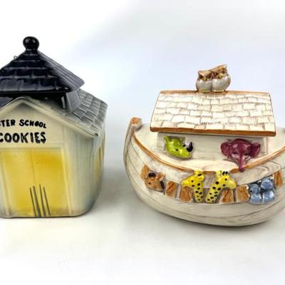 #38 • American Bisque After School Cookie & Treasure Craft Noah's Ark Cookie Jars
WWW.LUX.BID