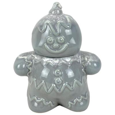 #274 • Rare Gray Hull Pottery Gingerbread Man Drip Glaze Cookie Jar
WWW.LUX.BID