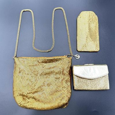 #223 • Whiting & Davis Golden Metal Mesh Purse and Accessories
WWW.LUX.BID