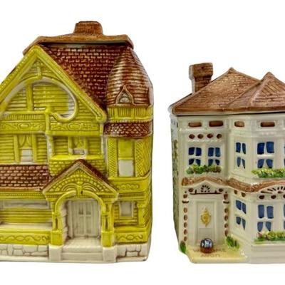 #319 • Two VIntage House Cookie Jars - Treasure Craft & Avon
WWW.LUX.BID