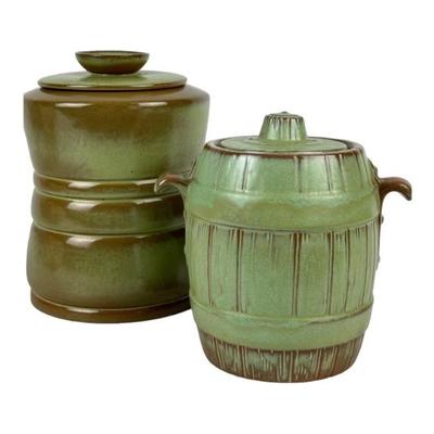 #291 • Two Prairie Green Frankoma Cookie Jars
WWW.LUX.BID