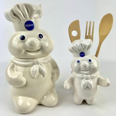 #125 • Pillsbury Doughboy Poppin’ Fresh Cookie Jar and Kitchen Tool Holder
WWW.LUX.BID