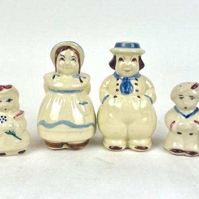 #203 • Vintage Shawnee Dutch Jack and Jill and Little Bo Peep and Sailor salt and Pepper Shakers
WWW.LUX.BID