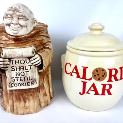 #166 • Treasure Craft Monk / Friar & Calorie Jar Cookie Jars
WWW.LUX.BID