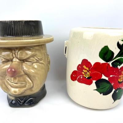 #13 • McCoy W. C. Fields & Hibiscus Cookie Jars No Lids
WWW.LUX.BID