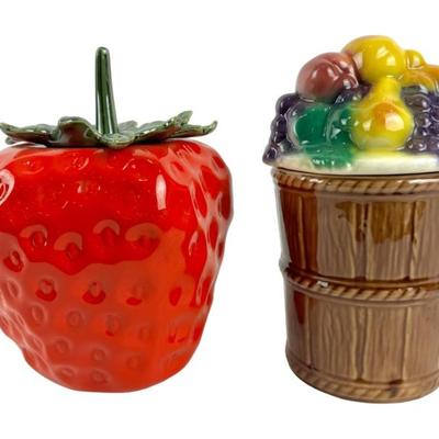 #321 • Nelson McCoy Strawberry and Morton Pottery Fruitbasket Cookie Jars
WWW.LUX.BID
