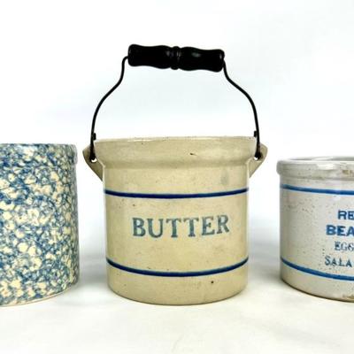 #84 • 3 Red Wing & FP USA Roseville Stoneware Crocks
WWW.LUX.BID