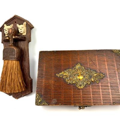 #46 • OrnaWood Whisk Broom Set & Wood Cigar Box
WWW.LUX.BID