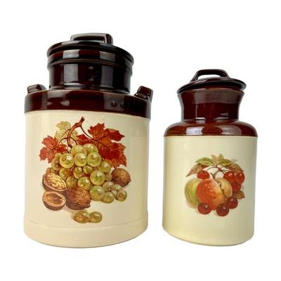 #263 • McCoy Milk Can Harvest Cookie Jar & Covered Canister
WWW.LUX.BID