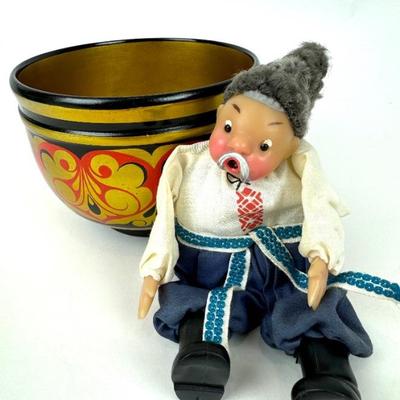 #344 • Russian Treasures - Gogol Dancing Doll & Lacquer Bowl
WWW.LUX.BID