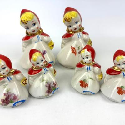 #39 • Hull Pottery Little Red Riding Hood Salt & Pepper Shakers #135889 - 6 Pieces
WWW.LUX.BID