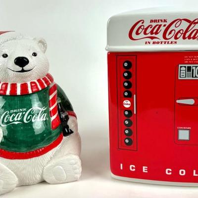 #304 • 1995 Coca Cola Polar Bear and Vending Machine Cookie Jars
WWW.LUX.BID