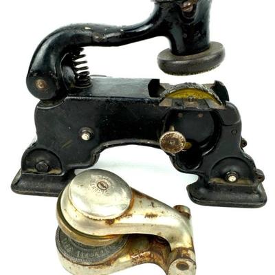 #207 • Cast Iron Press Operated Embosser & Small Press Operated Embosser
WWW.LUX.BID