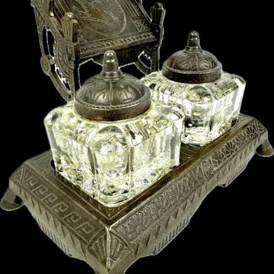 #235 • Antique PS&W Co Inkstand, Bottles and Pen Holder
WWW.LUX.BID