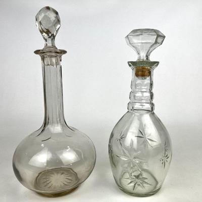 #188 • Clear Glass Decanters - 2 Pieces
WWW.LUX.BID