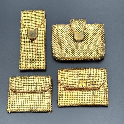 #222 • Whiting & Davis Company 4 Golden Metal Mesh Small Accessories
WWW.LUX.BID