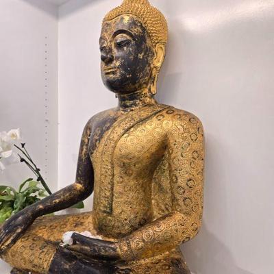 17th C buddha seated bronze