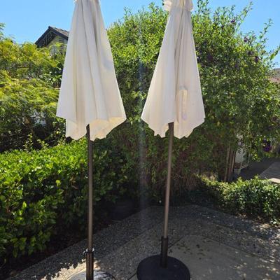 Umbrellas and stands reg $180 now HALF OFF  - 8 ft sunbrella
1 left!