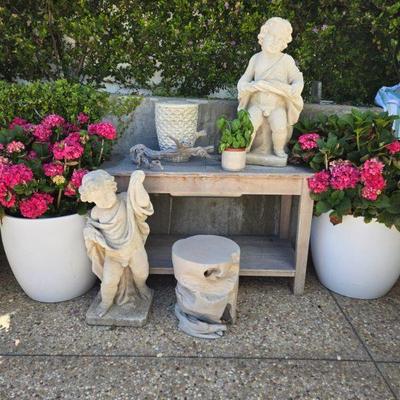 Vintagen putti statuary