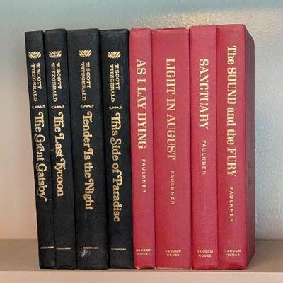 Classic Literature Book Lot - Fitzgerald & Faulkner Collection