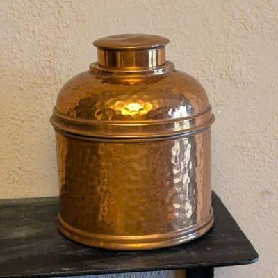 Antique Hammered Copper Humidor