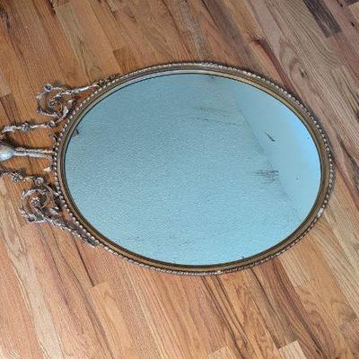 Antique Ornate Gold Framed Mirror