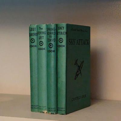 Vintage Canfield Cook 'Lucky Terrell Flying Story' Book Set