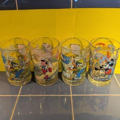 Collectible McDonald's Walt Disney World 100 Years of Magic Glass Cups