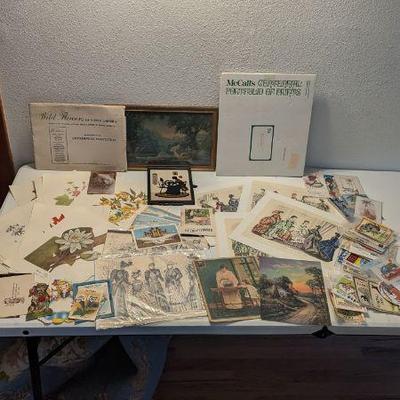 Vintage Art and Print Collection, Antique Postcards, Vintage Travel Stickers & More