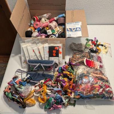Huge Supply of Embroidery Threads & More