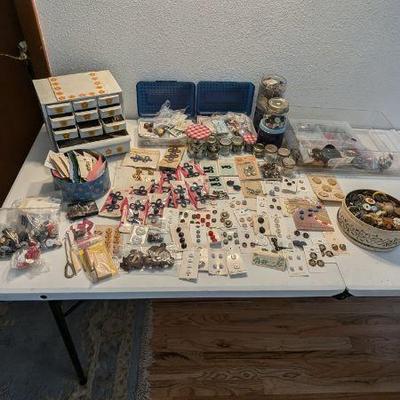 Huge Supply of Buttons and Fastenings