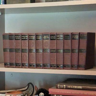 Rare Antique Charles Dickens Book Collection
