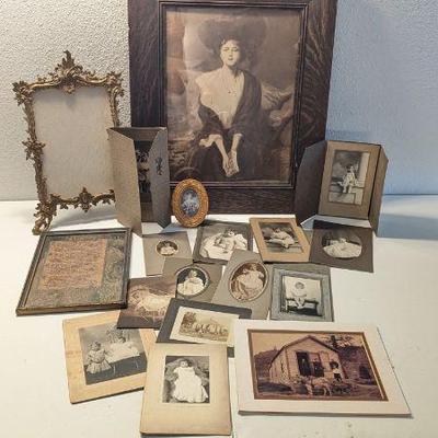 Antique Photo Collection - Vintage Family Portraits, Ornate Frames, and Inspirational Art