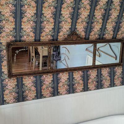  Antique Victorian Mirror with Ornate Frame