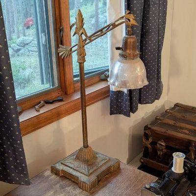 Antique Brass Desk Lamp