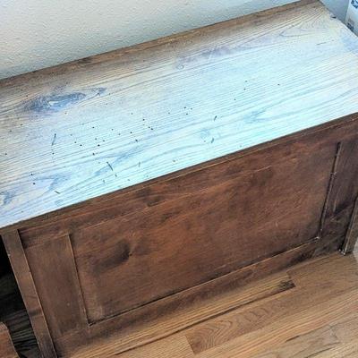 Vintage Wooden Storage Bench