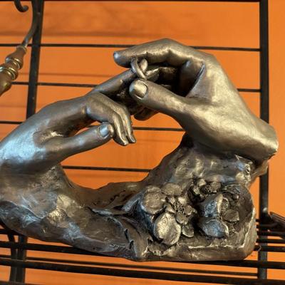 Retro Austin Sculpture By David Fisher~”The Ring” Life Size Hand Sculpture 
