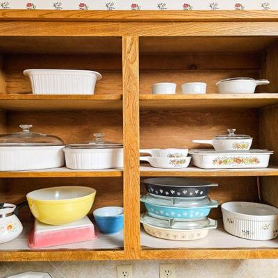 Vintage Pyrex and Corning Ware