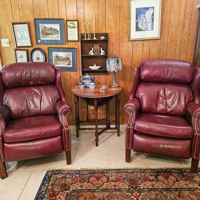 Hancock & Moore leather recliners