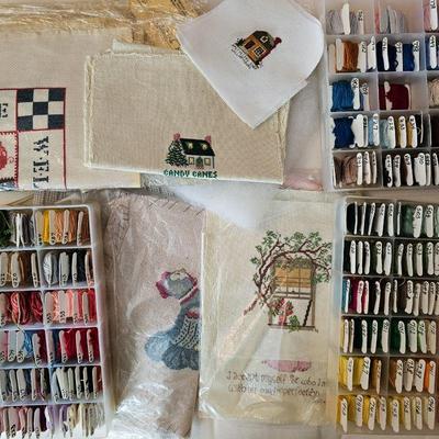 Lots of needlepoint items