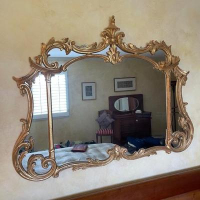 Gold Gilt Accent Mirror 