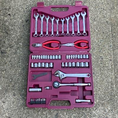 Sears Companion Socket Set | Companion Socket & Wrench Set #30335 in case as shown. - l. 13.5” x w. 12” x h. 3” in (Case)

