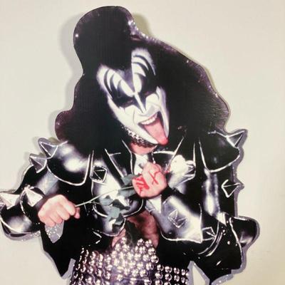 Kiss Gene Simmons Cardboard Cutout | Life size 6’2” Gene Simmons cardboard cutout standee. Marked 