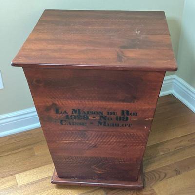 La Maison Du Roi Grape Box | A French Grape Box with stenciling on front of “La Maison du Roi”, translation which means The Kings...